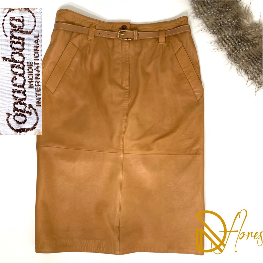 COPACABANA Leather Skirt Size 07